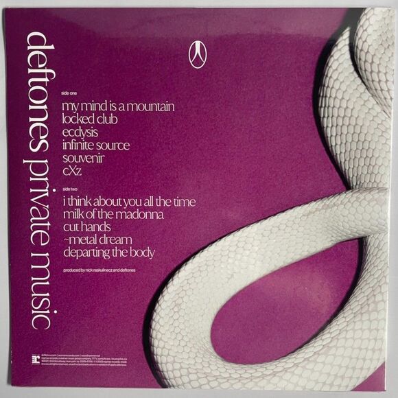 Deftones – Private Music NEW Limited Gray Fog Vinyl, LP, Booklet, Reprise, 2025 - Picture 3 of 3